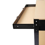 Yone jx je 63" Universal Steel Workbench Tool Storage Work Bench Workshop Tools Table W/Drawer and Peg Board,Black Yone jx je
