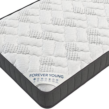 Ottomanson 9" Twin Mattress in a Box Made in USA, Firm Mattress, Hybrid Mattress Cool Improved Airflow with Edge to Edge Pocket Coil, Bed in A Box, Ottopedic