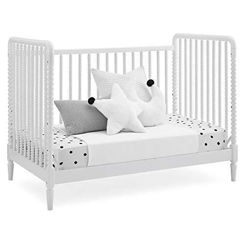 Delta Children Saint 4-in-1 Convertible Crib - Greenguard Gold Certified, Bianca White