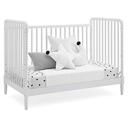 Delta Children Saint 4-in-1 Convertible Crib - Greenguard Gold Certified, Bianca White