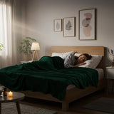 Utopia Bedding Fleece Blanket Queen Size Forest Green 300GSM Luxury Anti-Static Fuzzy Soft Microfiber Bed Blanket (90x90 Inch) Utopia Bedding