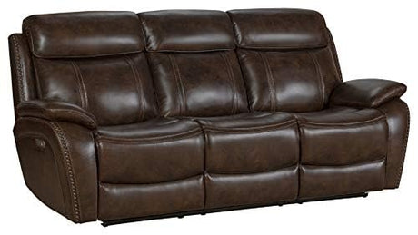 Barcalounger Sandover Power Reclining Sofa, Tri-Tone Chocolate BarcaLounger