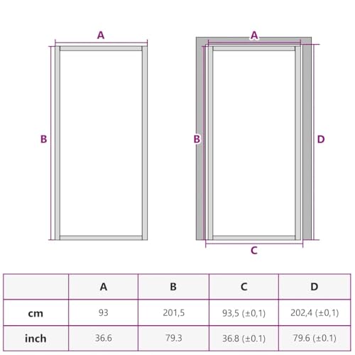 Interior Door 36.6"x79.3" Black Matt Glass, Aluminum Frame, Modern Frosted Tempered Glass Panel, Privacy Room Divider for Home Office, Easy Assembly Zeehear