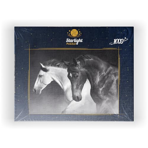 MyPuzzle Horses Run Gallop in The Desert - Premium 1000 Piece Jigsaw Puzzle for Adults MyPuzzle.com