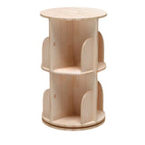 TidyEasy 2 Tier Rotating Bookshelf, 360° Display Floor Standing Bookcase, Rotating Bookshelf for Kids & Adults, Spinning Bookshelf Tower for Classroom Bedroom Living Room TidyEasy