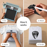 Cricut® Value Iron-On, Black (12 in x 5 ft)- HTV Heat Transfer Vinyl Cricut