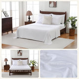 Sheet&Joy Queen Comforter Set, 7-Piece Bed in a Bag, Pintuck Bedding Sets for All Season, Includes Comforter, Flat Sheet, Fitted Sheet, Pillowcases and Pillowshams, White Sheet&Joy