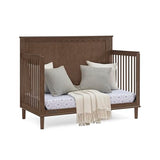 Delta Children Penelope 6-in-1 Convertible Crib - Greenguard Gold Certified, Teak Brown