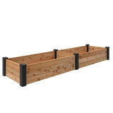 Outdoor Essentials Haven 2 ft. x 8 ft. Natural Cedar Raised Garden Bed Outdoor Essentials