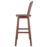 Winsome Fina Swivel Seat Bar Stool, 30In Height, Solid Wood, Walnut Finish Winsome