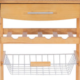 Linon Kitchen Island Granite Top, 33.88" x 22.8" x 15.63", Natural Linon