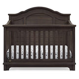 Delta Children Simmons Kids Asher 6-in-1 Convertible Crib with Toddler Rail, Rustic Grey Delta Children