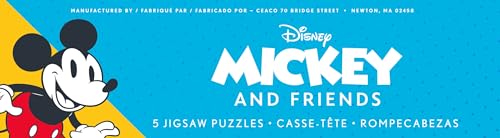 Ceaco - 5 in 1 Multipack - Disney - Mickey and Friends - (2) 300 Piece, (2) 500 Piece, (1) 750 Piece Jigsaw Puzzles Ceaco