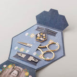 Ingrid's Wildflowers - an Heirloom Embroidery Kit by Missouri Star | Includes 20 Wildflower Designed Peel & Stitch Washaway Sheets, Colored Floss, Needles, Hoop, and Other Tools Needed for Embroidery