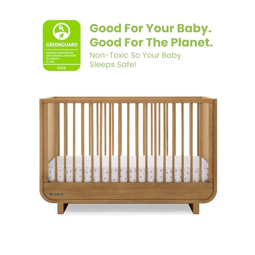 Delta Children Rhodes 4-in-1 Convertible Crib - Greenguard Gold Certified, Acorn