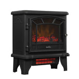 duraflame® Infrared Quartz Electric Fireplace Stove Heater, Black Duraflame