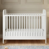 Namesake Brimsley Tambour 3-in-1 Convertible Crib in Warm White, GREENGUARD Gold Certified NAMESAKE