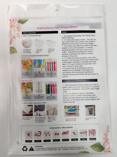 Awesocrafts Cross Stitch Kits, Quotes Praise God from Whom All Blessings Flow Easy Patterns Cross Stitching Embroidery Kit Supplies Christmas, Stamped or Counted (Praise God, Stamped) Awesocrafts