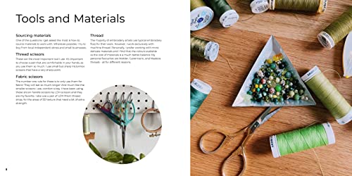 Abstract Embroidery: Slow stitching with texture, colour and creativity WoodArtSupply