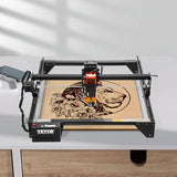 VEVOR 5W Output, Laser Engraving Cutter Machine, 14.9 x 15.7 in/38 x 40 cm Working Area, 10000 mm/min Movement Speed, Compressed Spot with Eye Protection, for Wood, Certain Metal, Black VEVOR