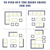 Solaste 7 Piece Patio Furniture Set, All Weather Wicker Patio Conversation Sets with Cushion Seat & Pillows, Outdoor Dining Set, Patio Furniture Outdoor Sectional, Grey Solaste