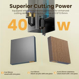 Longer RAY5 New Upgrade Laser Engraver, Laser Cutter 40W Output Power, Engraving Speed Up to 24,000 mm/min, 3.5” Color Touch Screen, App Offline Control, DIY Engraver Tool for Metal/Glass/Wood Longer