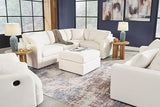 Signature Design by Ashley Modmax Coastal Press-Back Swivel Glider Rocker Recliner with Machine Washable Cover, Hidden Storage Compartments and 2 Bolster Pillows, Beige Signature Design by Ashley