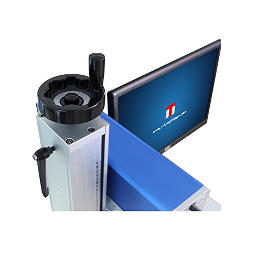50W Raycus Fiber Laser Engraver fit Gun/Pistol/dogtag.Fiber Laser Marking Engraving Machine Equipped 80mm Rotary Axis, 110x110 and 200x200 mmLens T TRIUMPH