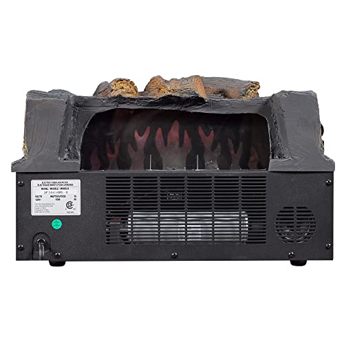 duraflame® Electric Log Set 1,000 Sq Ft Infrared Heater, Faux Logs Insert with LED Flames for Existing Fireplaces, Crackling Sounds, Remote Control Included Duraflame