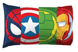 Jay Franco Marvel Super Hero Adventures Double Team 1 Pack Pillowcase - Double-Sided Kids Super Soft Bedding - Features The Avengers Jay Franco