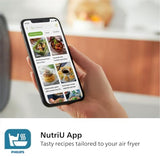 Philips Dual Basket Air Fryer 3000 Series, 8-in-1 functions, 9.5 Quarts, 2 Drawers, Auto-sync Cooking Time, 90% Less Fat, Rapid Air Technology, HomeID Recipe App, Dishwasher Safe, Black, (NA350/00) PHILIPS