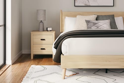 Signature Design by Ashley Cabinella Panel Headboard Platform, Queen (U.S. Standard), Light Brown Signature Design by Ashley