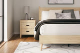 Signature Design by Ashley Cabinella Panel Headboard Platform, Queen (U.S. Standard), Light Brown Signature Design by Ashley
