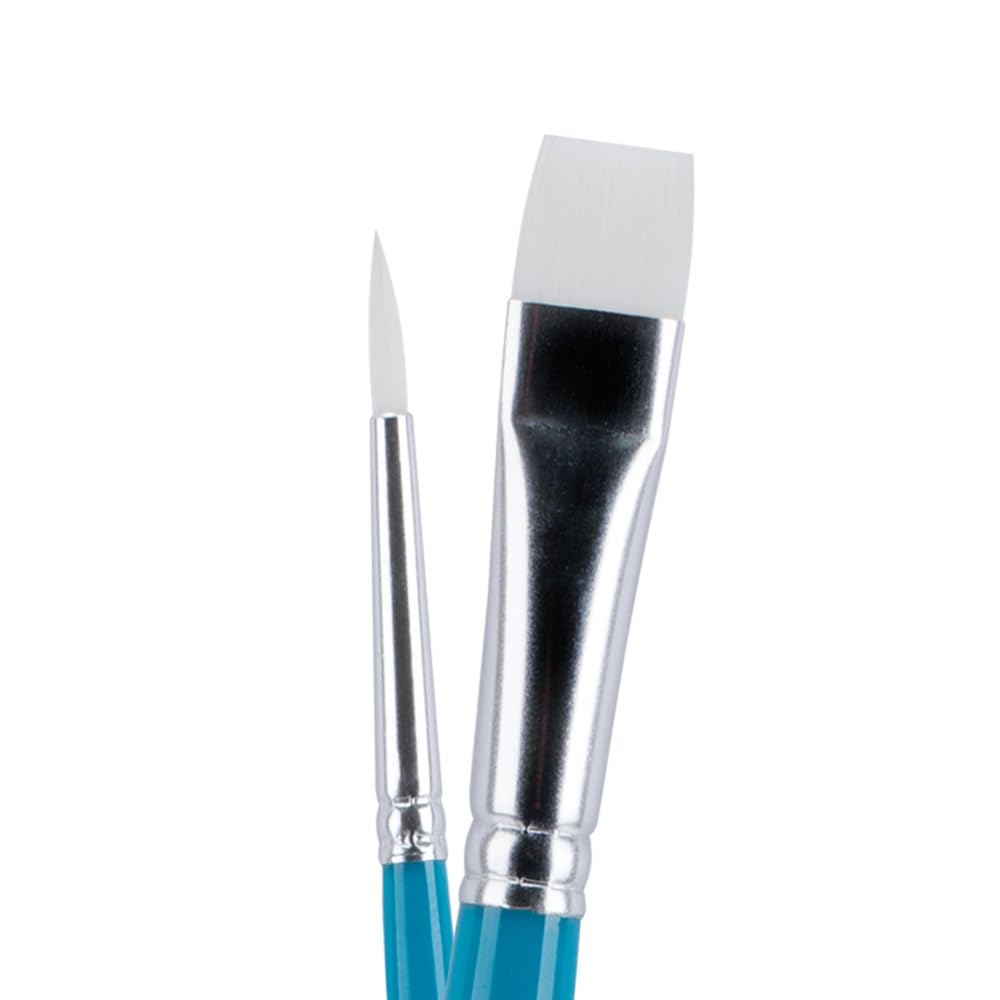 Creative Mark Masking Fluid Paint Brushes (Set of 10) - Watercolor Brushes Contains Synthetic Hair w/Short Wood Handles Creative Mark