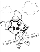 Cute Dogs Coloring Book for Kids Ages 4-8: Adorable Cartoon Dogs & Puppies WoodArtSupply