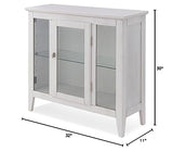 Leick Home Favorite Finds Entryway Wood Curio Cabinet in Weathered White Leick Home
