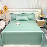 Queen Size Flat Sheet Only, Soft 300 Thread Count 100% Cotton Sheets, Sateen, Cooling & Breathable Bed Sheets, Top Sheet, Flat Sheet Only, Single Flat Sheets Only (Queen, Sage Green) HMACOLOR BEDDING
