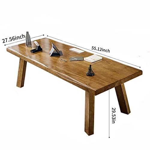 SXXjiaju Desk / 55 inches,Solid Wood Desk Classical Style Home Office Desks/New Chinese Style Computer Table/Wooden Desk/Brown Desk SXXjiaju