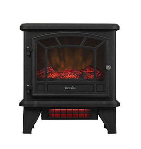 duraflame® Infrared Quartz Electric Fireplace Stove Heater, Black Duraflame
