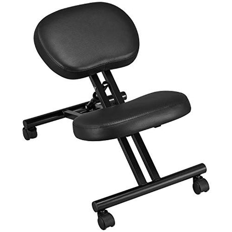 Topeakmart Ergonomic Kneeling Chair Improve Posture & Neck Pain Home Office Desk Chairs Flexible Seating Rolling Adjustable Stool Topeakmart