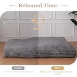 YOSHOOT 8 Inches Futon Mattress, Thick Futons Sofa Bed Couch, Floor Mattress for Adults, Shredded Foam Filling(Frame Not Included), Medium Firm, Full Size YOSHOOT
