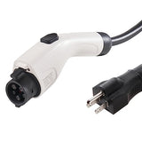 VEVOR Level 1+2 Portable EV Charger, 16 Amp 120V or 240V, Electric Vehicle Charger with 28-Foot Charging Cable NEMA 6-20P Plug NEMA 5-15 Adapter, Plug-in Home EV Charging Station for SAE J1772 EVs VEVOR