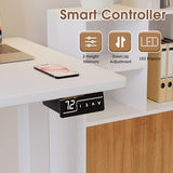 Homall L Shaped Standing Desk Adjustable Height, Electric Corner Standing Desk, Sit Stand Computer Table with Memory Controller for Home (White, 55 Inch) Homall