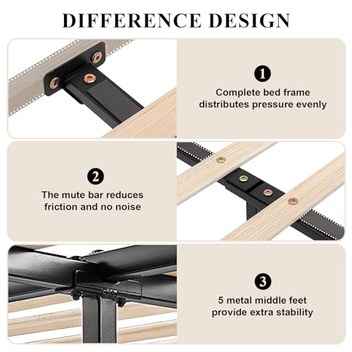 Benevika King Size Upholstered LED Bed Frame with Integrated USB Ports and Sturdy Wooden Slats - Beige Benevika