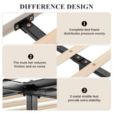 Benevika King Size Upholstered LED Bed Frame with Integrated USB Ports and Sturdy Wooden Slats - Beige Benevika