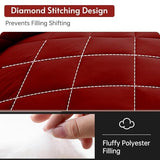 MUXHOMO 7 Pieces Queen Comforter Set, Reversible Bed in a Bag Queen Size, All Season Bedding Set with Comforter, Flat Sheet, Fitted Sheet, Pillowcases & Shams, Red & Black MUXHOMO