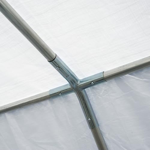 Outsunny 13 x 26 ft Heavy Duty Party Tent Outdoor Gazebo Wedding Tent Event Shelter Carport BBQ with Removable Sidewalls & Windows, Outside Waterproof Canopy for Parties, White Outsunny