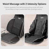 Mynt FSA Eligible HSA Approved Shiatsu Neck and Back Massager for Chair with 10 Deep Kneading Nodes, 2D & 3D Back Massage with Heat, Portable Spot Massage Chair Pad (Black) Mynt