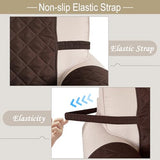 Luxshare Home Reversible Couch Cover for 3 Cushion Couch Sofa Cover Washable for Pet Friendly with Elastic Straps Water Repellent(Sofa, Chocolate/Beige) Luxshare Home