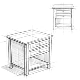 SIMPLIHOME Warm Shaker SOLID WOOD 24 Inch Wide Transitional Bedside Nightstand Table in Hickory Brown, For the Living Room and Bedroom SIMPLIHOME